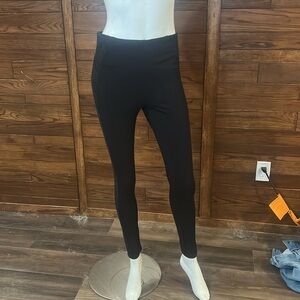 Suzy Shier.  Thick tights. Lacey detail. Leggings. Size medium. Black.